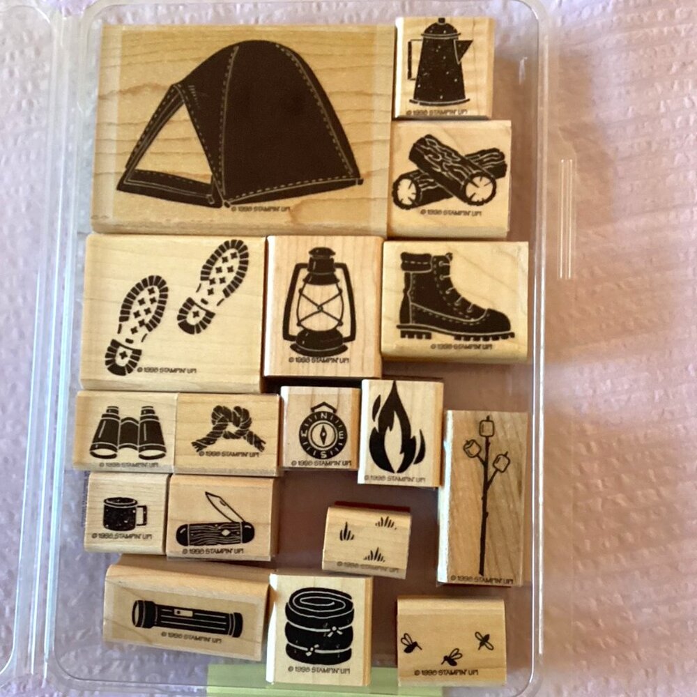 Stampin Up, Roughing It, Set of 17 stamps